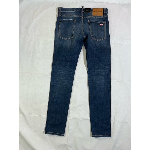 DSQUARED2 Mens Slim Jean Jeans IT48 W34 Blue Denim S74LB0565S30664470 NWT - Picture 7 of 16